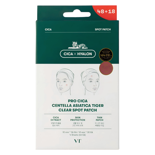 VT Cosmetics - CICA Clear Spot Patch - Kojące Plasterki na Wypryski - 66szt