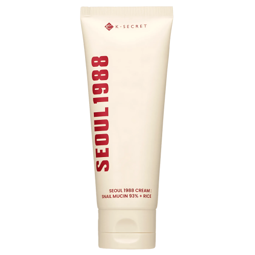 K-SECRET - SEOUL 1988 Cream : Snail Mucin 93% + Rice - Łagodzący Krem do Twarzy z Filtratem ze Śluzu Ślimaka i Ryżem - 100ml