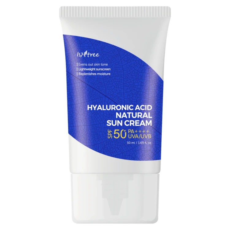 Isntree - Hyaluronic Acid Natural Sun Cream SPF50+/PA++++ - Krem z Filtrem Mineralnym - 50ml