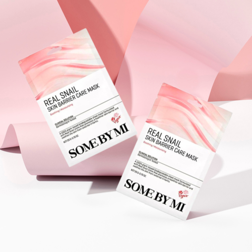 Some By Mi - Real Snail Skin Barrier Care Mask - Wzmacniająca Maska w Płachcie - 1szt w aranżacji