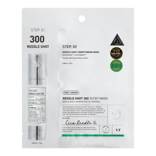 VT Cosmetics - Reedle Shot 300 2Step Mask - Ujędrniająca Maska do Twarzy w Płachcie - 1,5g+25g