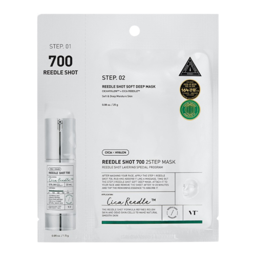 VT Cosmetics - Reedle Shot 700 2Step Mask - Ujędrniająca Maska do Twarzy w Płachcie - 1,5g+25g