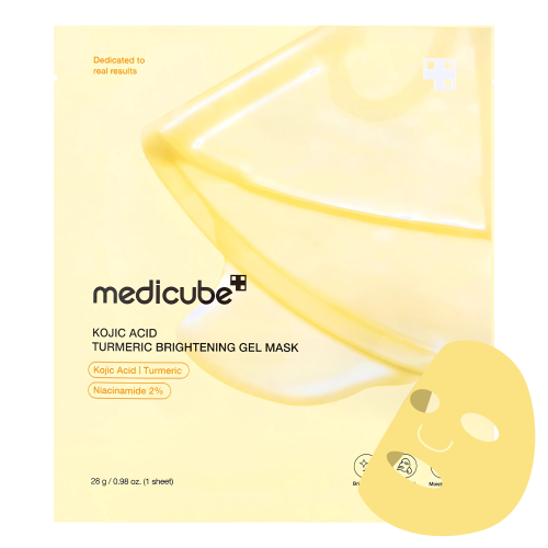 Medicube Kojic Acid Turmeric Brightening Gel Mask - Rozświetlająca Maska z Kwasem Kojowym - 1szt