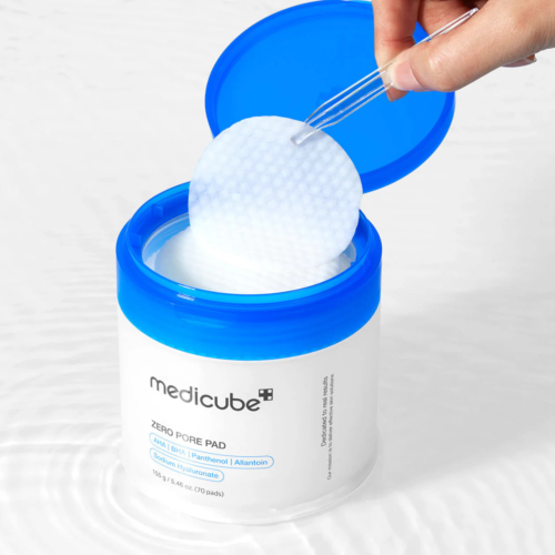 Medicube - Zero Pore Pad 2.0 - Złuszczające Płatki do Twarzy - 70szt/155ml w użyciu