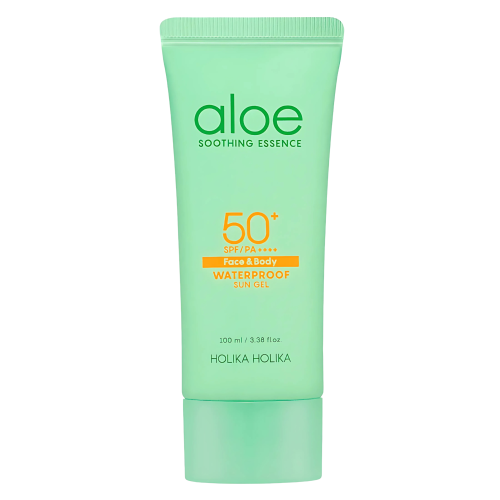 Holika Holika - Aloe Waterproof Sun Gel SPF50+/PA++++ - Łagodzący Krem z Filtrem Przeciwsłonecznym - 100ml
