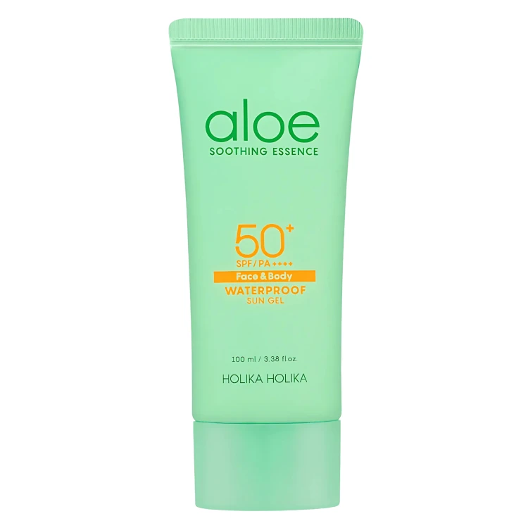 Holika Holika - Aloe Waterproof Sun Gel SPF50+/PA++++ - Łagodzący Krem z Filtrem Przeciwsłonecznym - 100ml