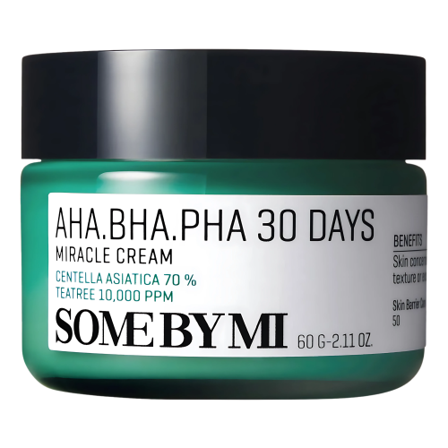 SomeByMi - AHA BHA PHA 30 Days Miracle Cream - Krem do Twarzy z Kwasami AHA, BHA i PHA - 60ml