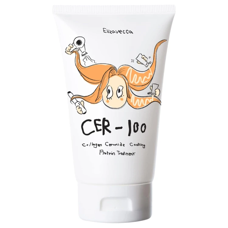 Elizavecca - Milky Piggy CER-100 Collagen Ceramide Coating Protein Hair Treatment - Regenerująca Maska do Włosów z Kolagenem i Ceramidami - 100ml