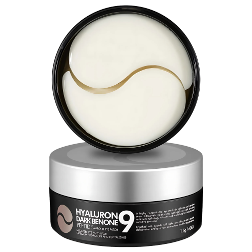 Medi-Peel - Hyaluron Dark Benone Peptide 9 Ampoule Eye Patch - Płatki pod Oczy z Peptydami - 60 szt