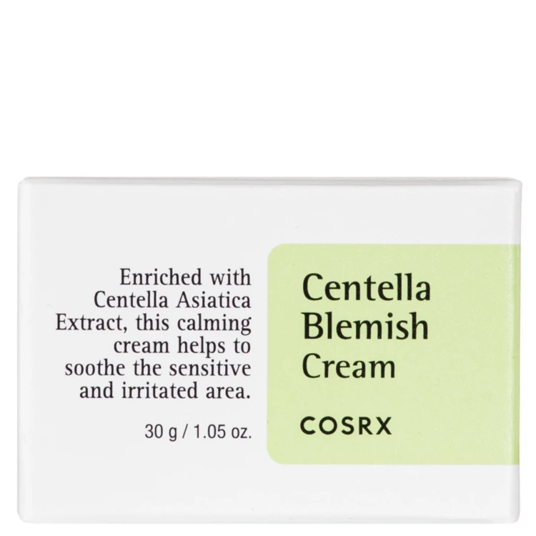 COSRX - Centella Blemish Cream - Krem łagodzący do cery problematycznej - 30ml opakowanie