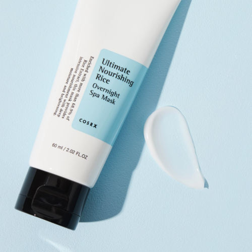 COSRX - Ultimate Nourishing Rice Overnight Spa Mask - Odżywcza maska na noc z ekstraktem z ryżu - 60ml w aranżacji