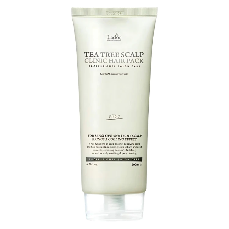 La'dor - Tea Tree Scalp Clinic Hair Pack - Oczyszczająca Maska do Skóry Głowy - 200ml