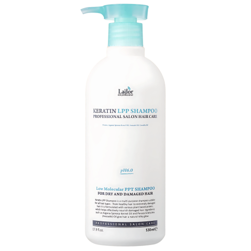 La'dor - Keratin Lpp Shampoo - Wygładzający, Keratynowy Szampon do Włosów z Jedwabiem - 530ml