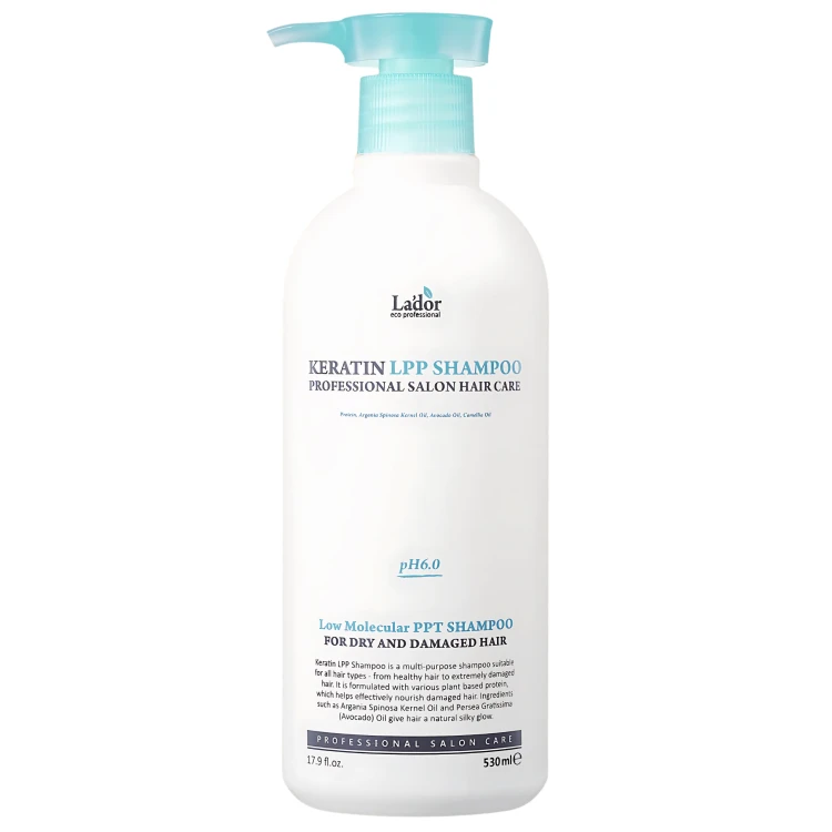 La'dor - Keratin Lpp Shampoo - Wygładzający, Keratynowy Szampon do Włosów z Jedwabiem - 530ml
