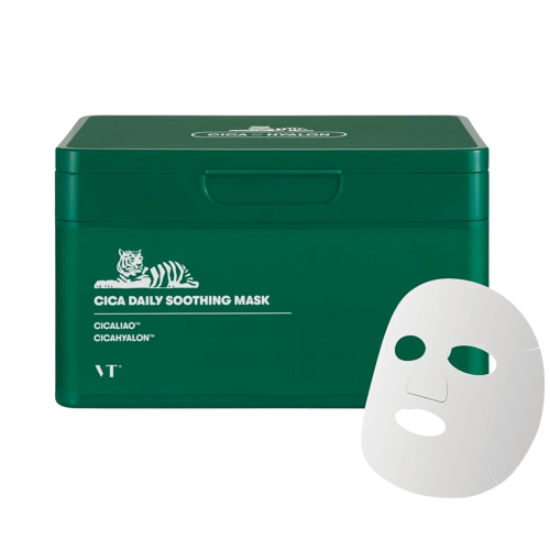 VT Cosmetics - CICA Daily Soothing Mask - Zestaw Kojących Masek do Twarzy w Płachcie - 30szt
