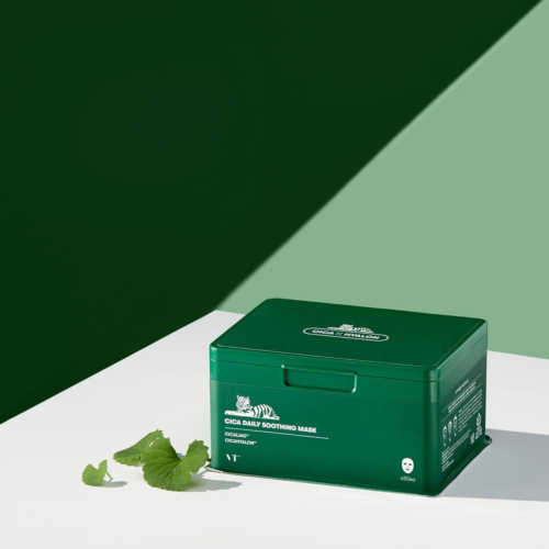 VT Cosmetics - CICA Daily Soothing Mask - Zestaw Kojących Masek do Twarzy w Płachcie - 30szt w aranżacji