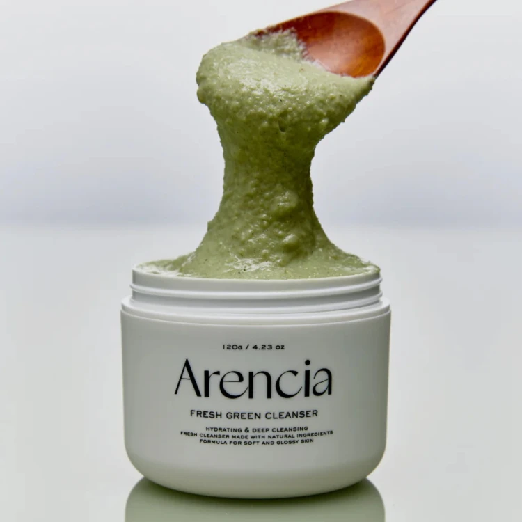 Arencia - Fresh Green Rice Mochi Cleanser - Nawilżająco-Oczyszczająca Pasta do Mycia Twarzy - 120g - w aranżacji