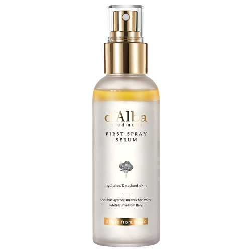 d'Alba - White Truffle First Spray Serum - Rozświetlająco-Nawilżajace Serum do Twarzy w Mgiełce - 100ml