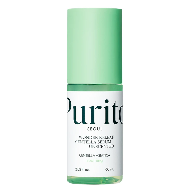 Purito Seoul - Wonder Releaf Centella Serum Unscented - Bezzapachowe Serum z Ekstraktem z Wąkroty Azjatyckiej - 60ml bez opakowania