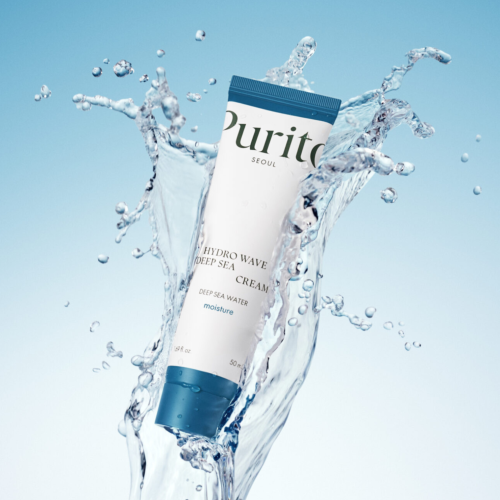 Purito Seoul - Hydro Wave Deep Sea Cream - Głęboko Nawilżający Krem na Bazie Wody Morskiej - 50ml w aranżacji