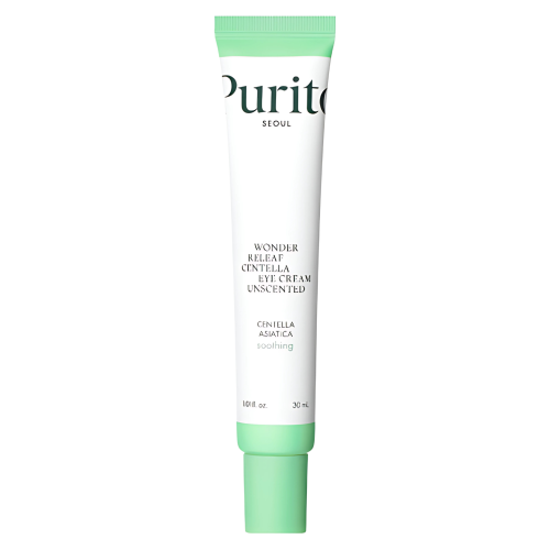 Purito Seoul - Wonder Releaf Centella Eye Cream Unscented - bezzapachowy krem pod oczy z wąkroty azjatyckiej - 30ml