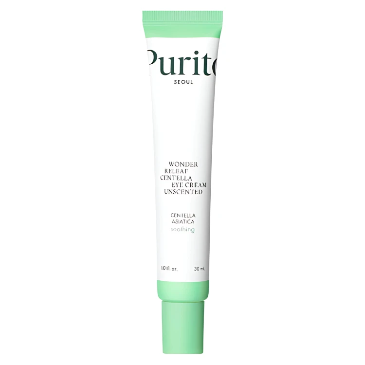 Purito Seoul - Wonder Releaf Centella Eye Cream Unscented - bezzapachowy krem pod oczy z wąkroty azjatyckiej - 30ml