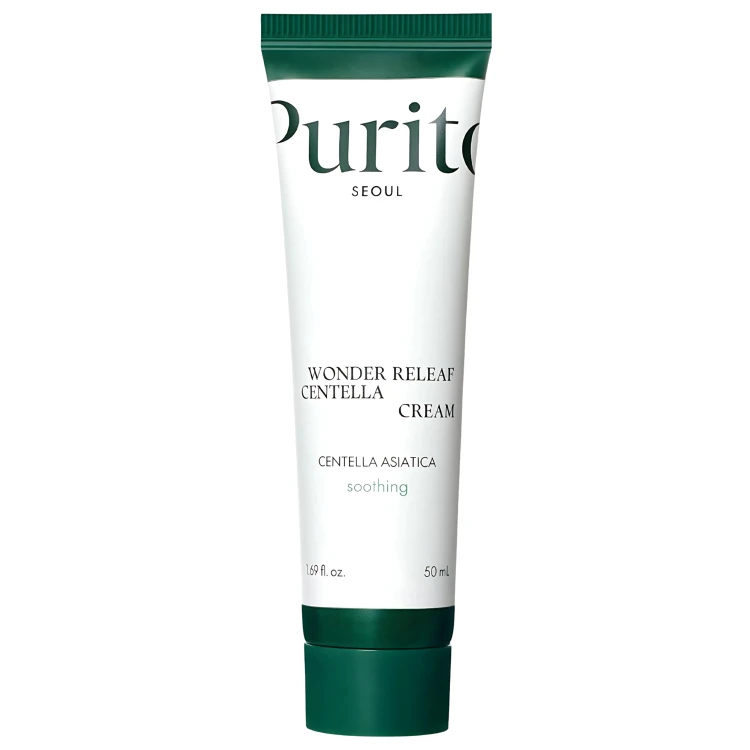 Purito Seoul - Wonder Releaf Centella Cream - Łagodzący Krem z Ekstraktem z Wąkroty Azjatyckiej - 50ml