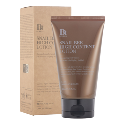 BENTON Snail Bee High Content Lotion - Balsam do twarzy ze śluzu ślimaka - 120ml