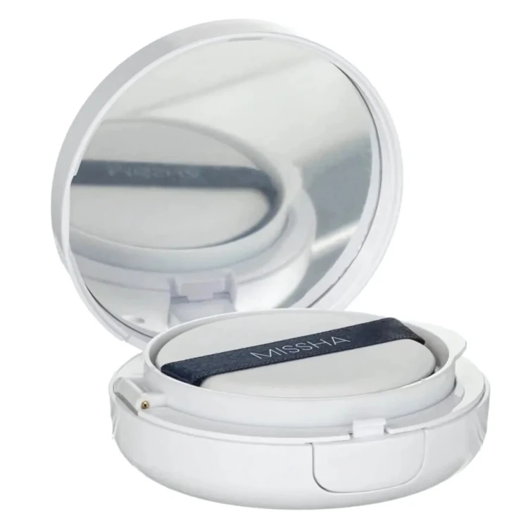 Missha - Magic Cushion Moist Up - SPF50+/PA+++ - Compact Face Primer - #21 Jasny Beż - 15g otwarte opakowanie