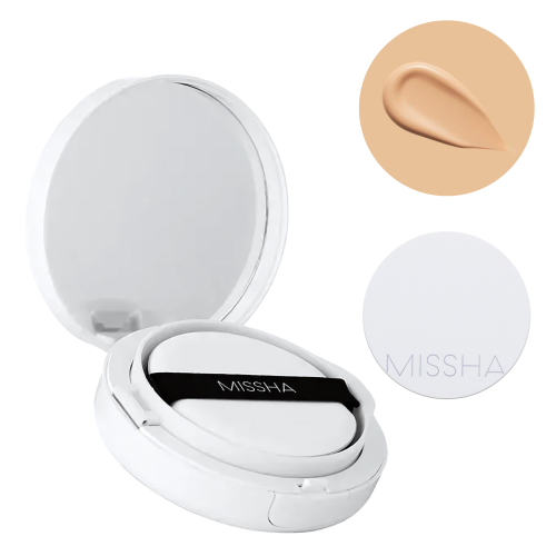 Missha - Magic Cushion Moist Up - SPF50+/PA+++ - Podkład do Twarzy w Kompakcie - #23 Natural Beige - 15g z odcieniem