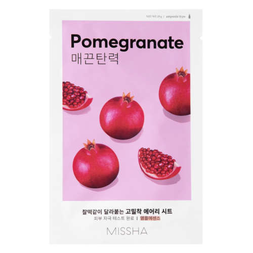 Missha - Airy Fit Sheet Mask - Pomegranate - Ujędrniająca Maska w Płachcie - 19g