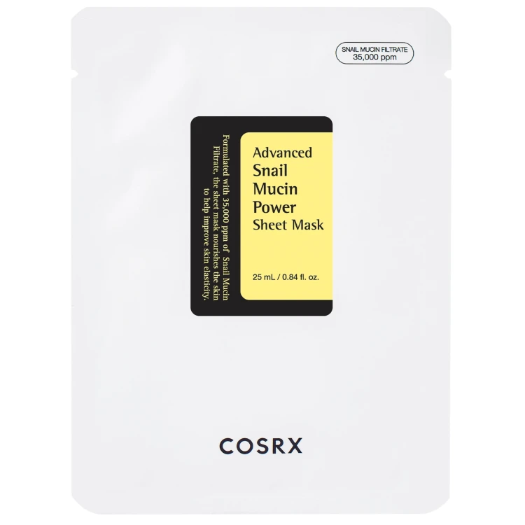 COSRX - Advanced Snail Mucin Power Essence Sheet Mask - Maska w płachcie z esencją ze śluzu ślimaka - 25ml