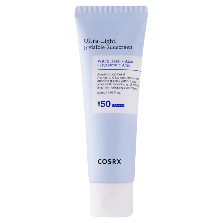 COSRX - Ultra - Light Invisible Sunscreen SPF50+/PA++++ - Lekki nawilżający krem przeciwsłoneczny - 50ml