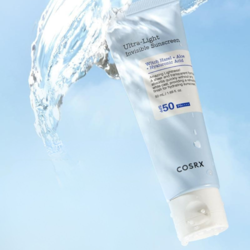 COSRX - Ultra - Light Invisible Sunscreen SPF50+/PA++++ - Lekki nawilżający krem przeciwsłoneczny - 50ml w aranżacji