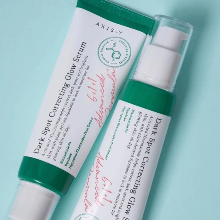 Axis-y - Dark Spot Correcting Glow Serum - Rozjaśniające Serum Redukujące Przebarwienia - 50ml w aranżacji