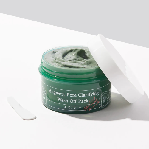 Axis-y - Mugwort Pore Clarifying Wash Off Pack - Oczyszczająca Maska do Twarzy z Bylicą - 100ml w aranżacji