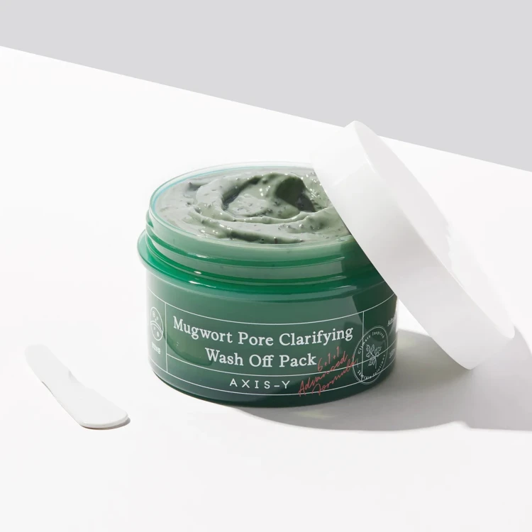 Axis-y - Mugwort Pore Clarifying Wash Off Pack - Oczyszczająca Maska do Twarzy z Bylicą - 100ml w aranżacji