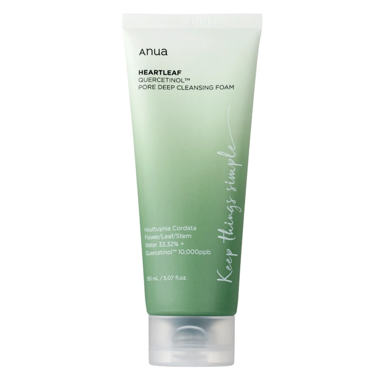 Anua - Heartleaf Quercetinol Pore Deep Cleansing Foam - Dogłębnie Oczyszczająca Pianka do Twarzy - 150ml