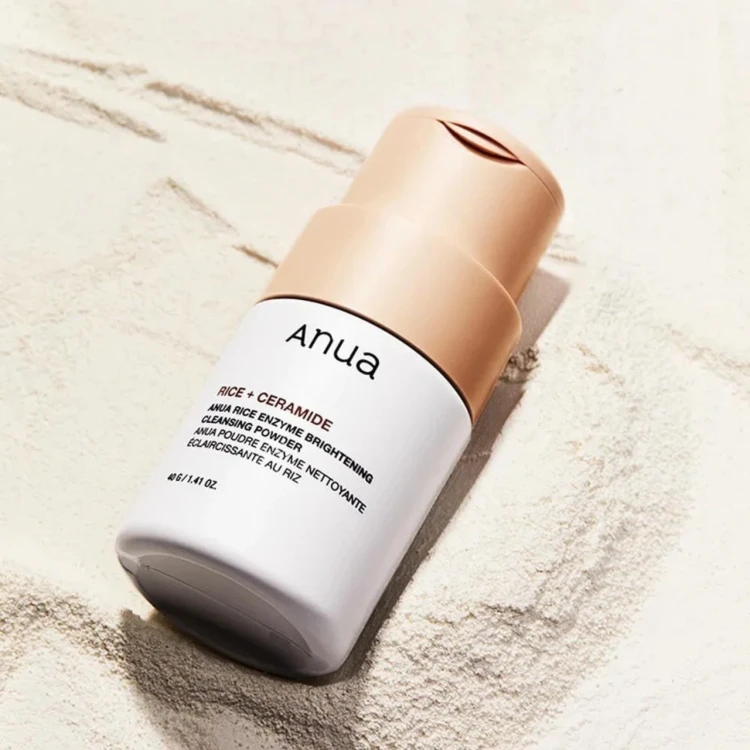Anua - Rice Enzyme Brightening Cleansing Powder - Enzymatyczny Puder do Twarzy - 40g w aranżacji