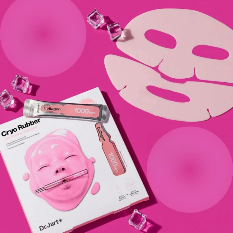 Dr.Jart+ - Cryo Rubber with Firming Collagen - Dwuetapowa ujędrniająca Maska do Twarzy - 40g w aranżacji
