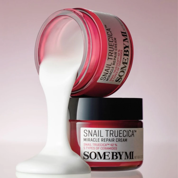 SomeByMi - Snail Truecica Miracle Repair Cream - Krem Rewitalizujący ze Śluzem Ślimaka - 60ml w aranżacji