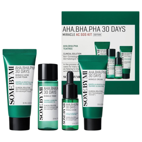 SomeByMi - AHA BHA PHA 30 Days Miracle AC SOS Kit - Zestaw Kosmetyków do Skóry Trądzikowej - 1szt.