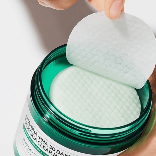 SomeByMi - AHA BHA PHA 30 Days Miracle Truecica Clear Pad - Złuszczające Płatki do Cery Problematycznej - 70szt w użyciu