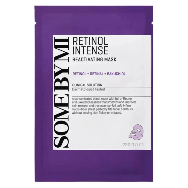 SomeByMi - Retinol Intense Reactivating Mask - Przeciwstarzeniowa Maska w Płachcie - 22g