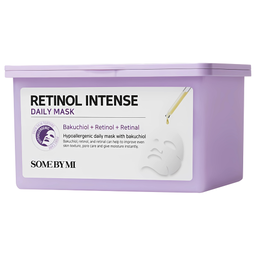 SomeByMi - Retinol Intense Daily Mask - Regenerująco-Napinający Zestaw Masek w Płachcie - 350ml/30szt