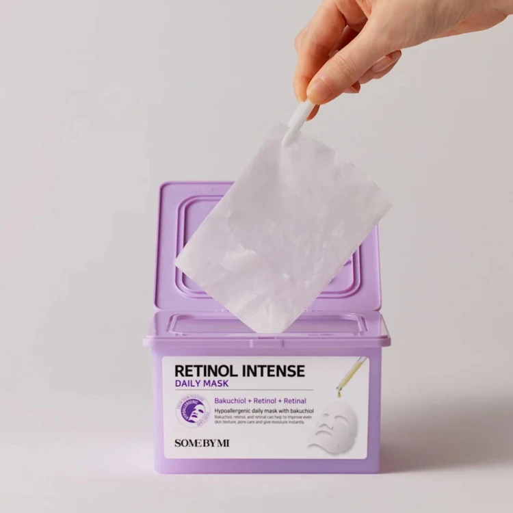 SomeByMi - Retinol Intense Daily Mask - Regenerująco-Napinający Zestaw Masek w Płachcie - 350ml/30szt aranżacja