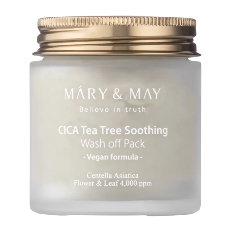 Mary&amp;May - CICA Tea Tree Soothing Wash off Pack - Maseczka Glinkowa - 125g