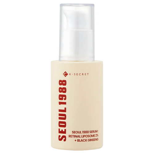 K-SECRET - SEOUL 1988 Serum : Retinal Liposome 2% + Black Ginseng - Ujędrniające Serum z Retinalem - 30ml