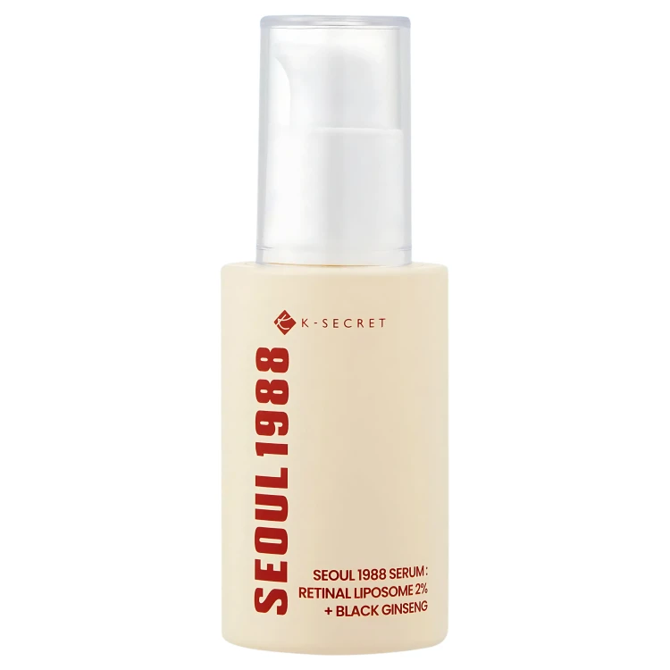 K-SECRET - SEOUL 1988 Serum : Retinal Liposome 2% + Black Ginseng - Ujędrniające Serum z Retinalem - 30ml