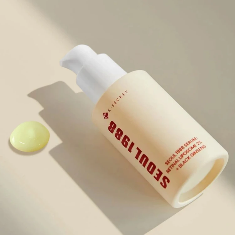 K-SECRET - SEOUL 1988 Serum : Retinal Liposome 2% + Black Ginseng - Ujędrniające Serum z Retinalem - 30ml w aranżacji